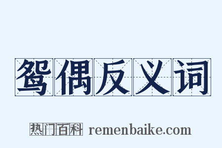 鸳偶反义词是什么意思的图片